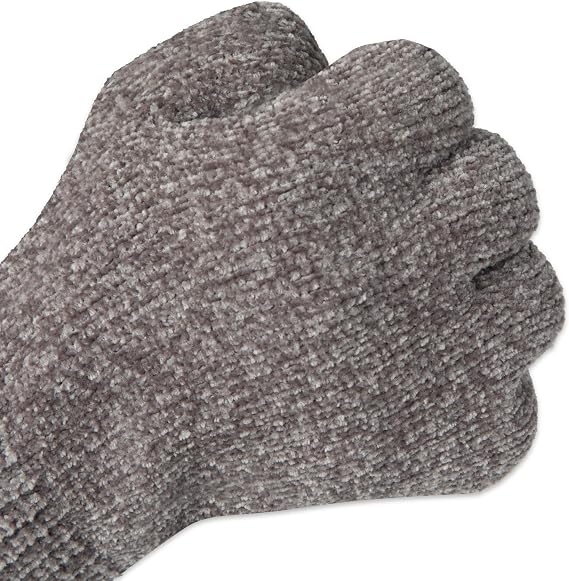 isotoner womens Warm Plush Lined Chenille Touchscreen Gloves - Solid and Snowflake Pattern