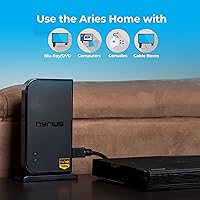 Vista 4 de Nyrius Aries Home - Transmisor y receptor inalámbrico digital HDMI para transmisión de video HD 1080p, caja de cable, satélite, bluray, DVD, PS3