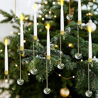 Flameless Christmas Tree Candles with Remote, 12 Pack Battery Operated L...