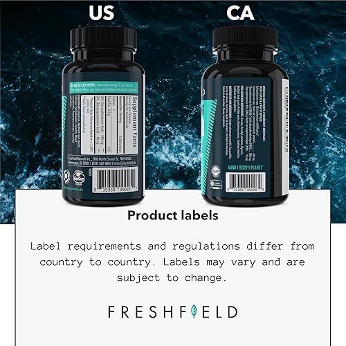 Miniatura 25 de Omega 3 DHA vegana: aceite de algas, más revisado, sin carragenano, sostenible, probado, sin metales pesados, aceite de pescado Alt, Omega a base