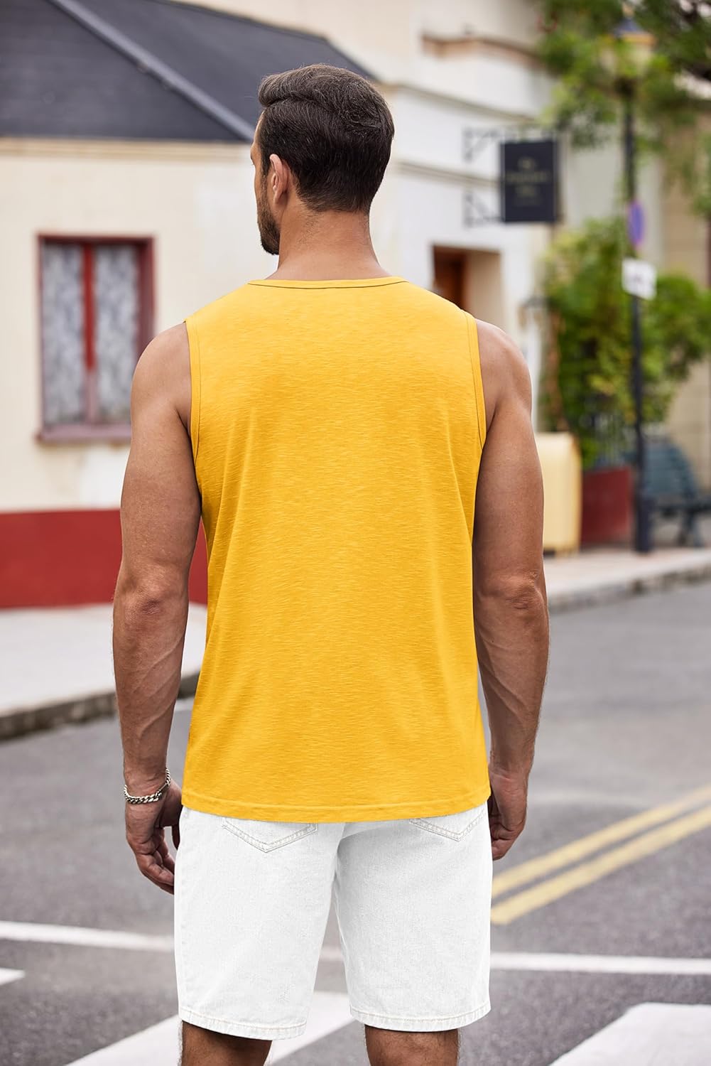 COOFANDY Men's Workout Tank Top 2 Pack Casual Soft Sleeveless Gym Muscle Shirts Bodybuilding Tee - Image 4