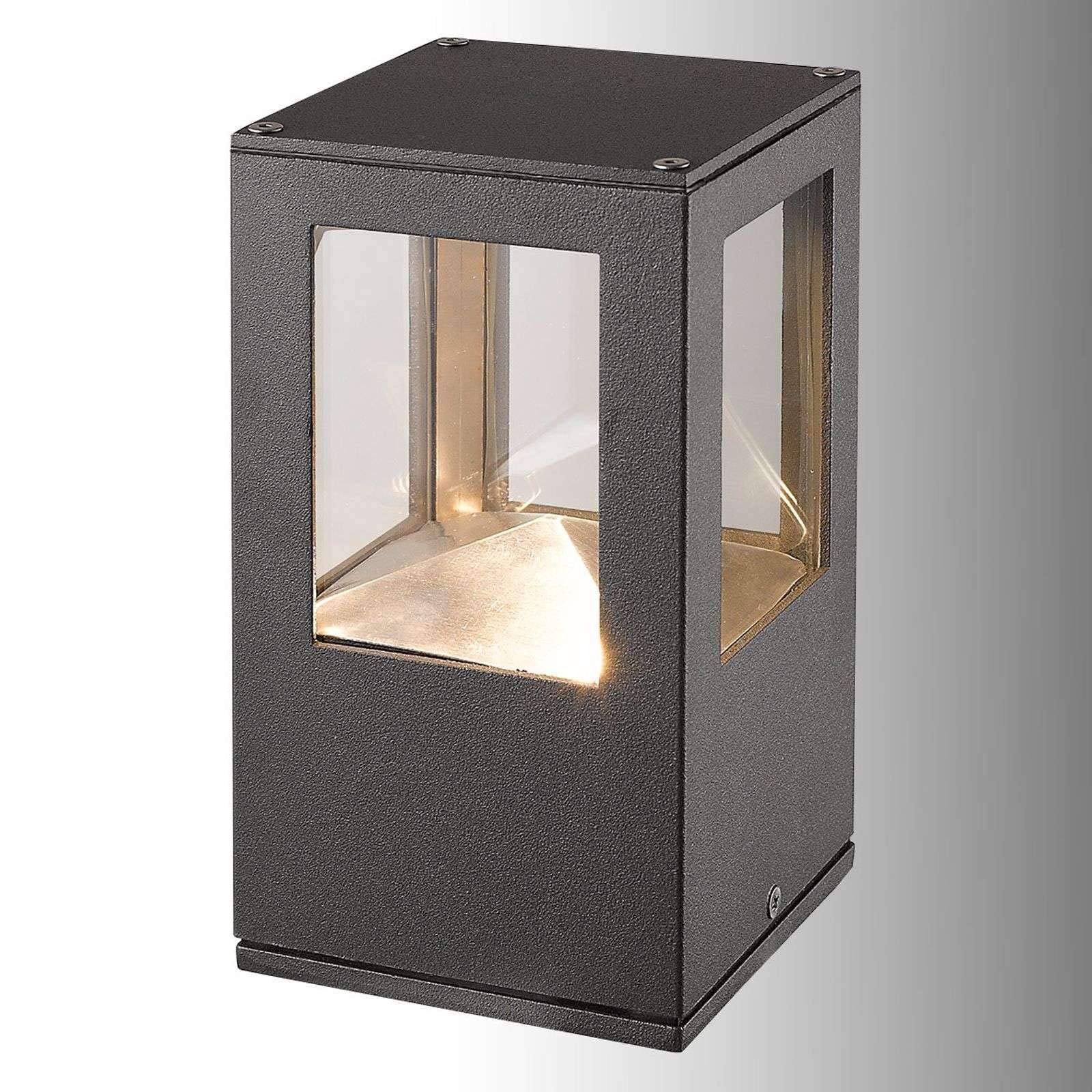 Lucande Lampada LED da esterni (Moderno) colore Nero, in Alluminio lampadina inclusa lampioncino paletto luminoso lampada viale lampione