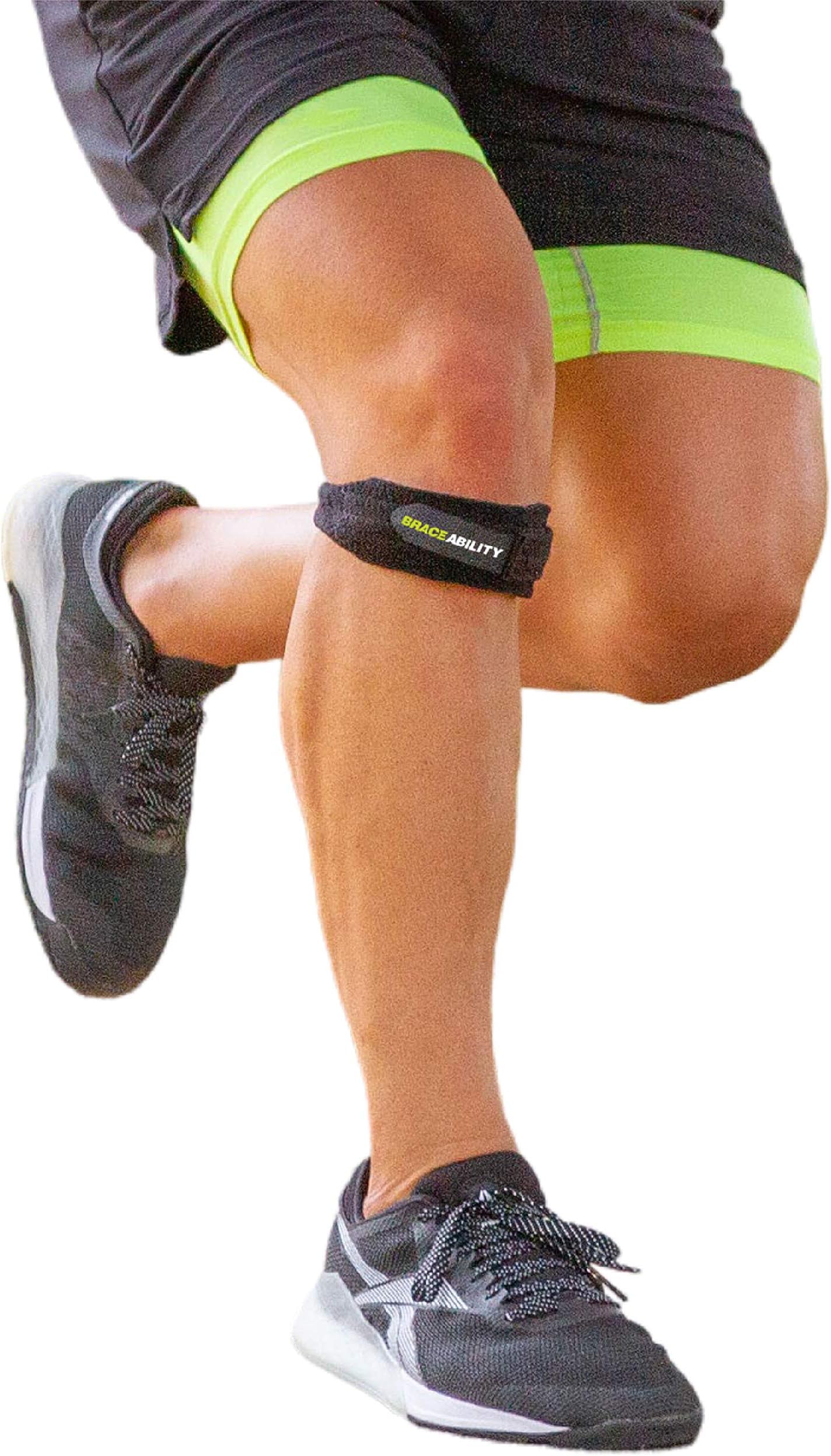 Patellar Tendon Support Strap - Knee Stabilizer Brace with Adjustable Band for Patella Tendonitis, Osgood Schlatter, Soccer, Basketball, Running, Jumper's Knee, Tennis, Volleyball (XS)