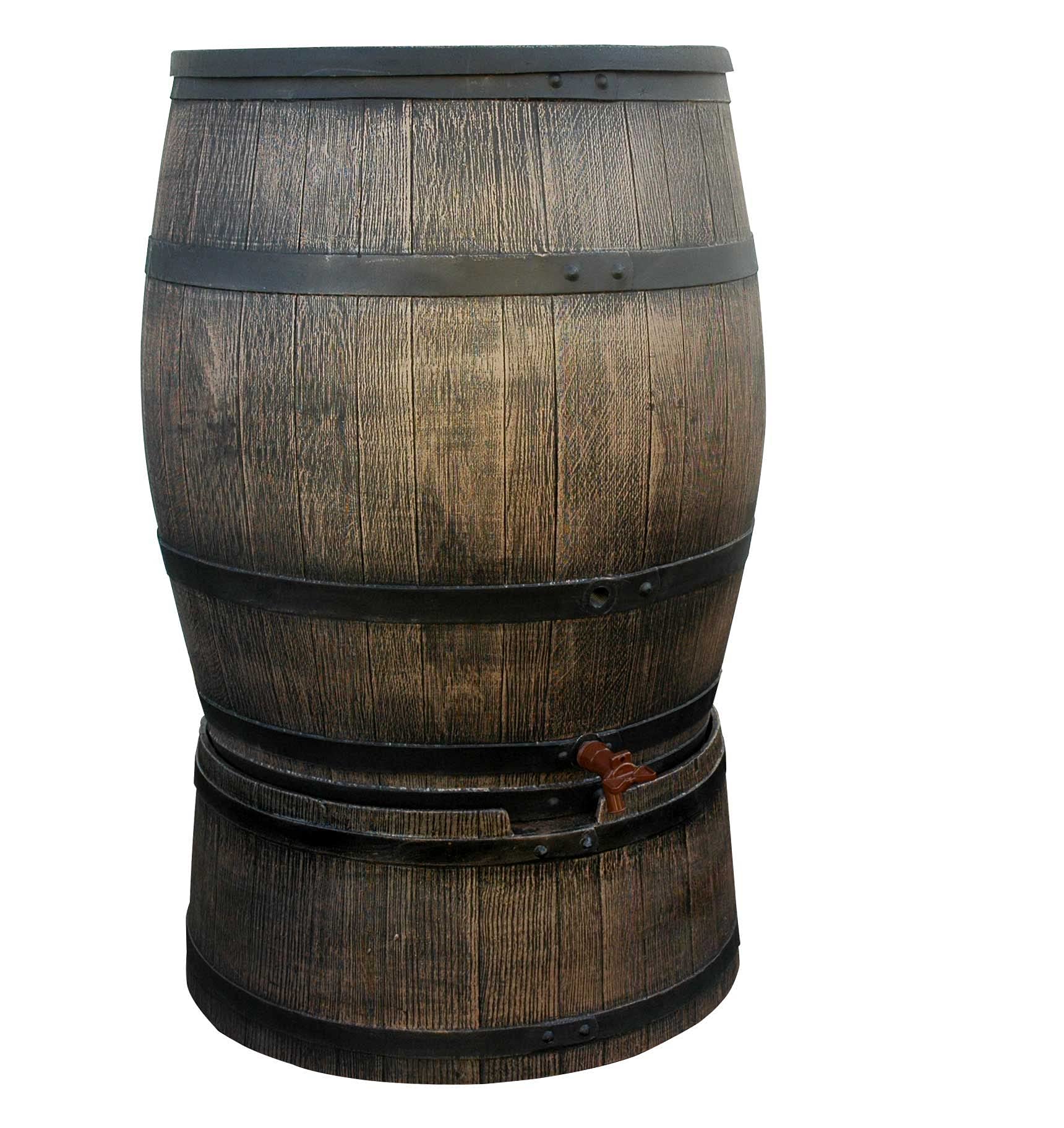 YERD Regenfass Set Tonne Sockel/Untergestell 50 Liter