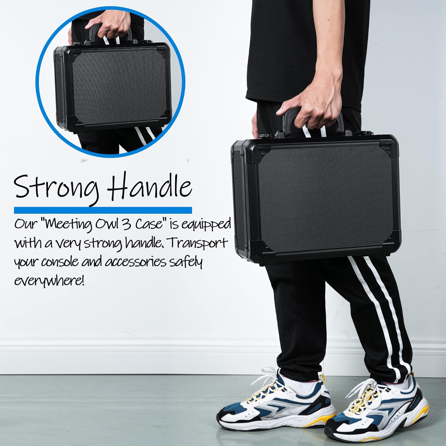 D DACCKIT Carrying Case for Meeting Owl 3 - Hard Travel Case Compatible with Meeting Owl 3, Meeting Owl 4+ and Accessories