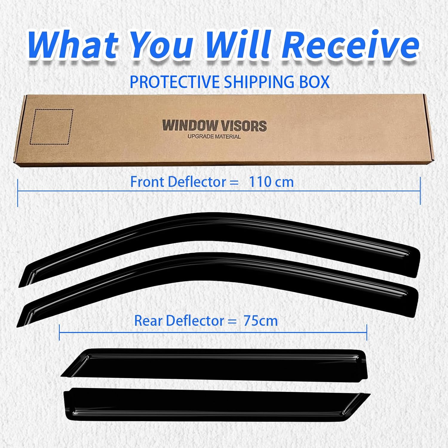 Window Rain Guards Compatible 2011-2021 Jeep Grand Cherokee 5 Seats-SUV 4PC Window Visors Vent Shade Deflector 11-21 Jeep Grand Cherokee