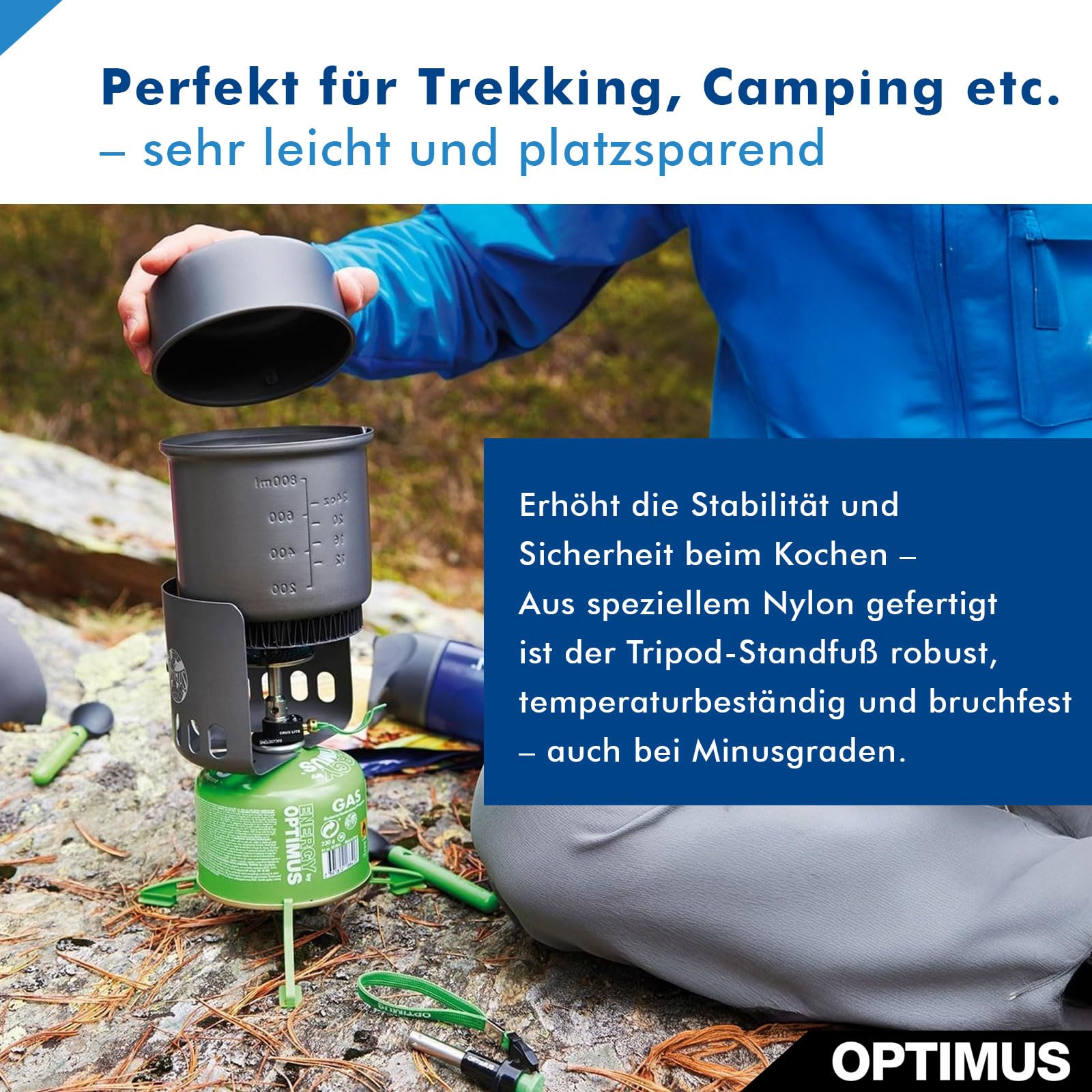 Optimus 8018910 Stützfuß Standfuß, Grün