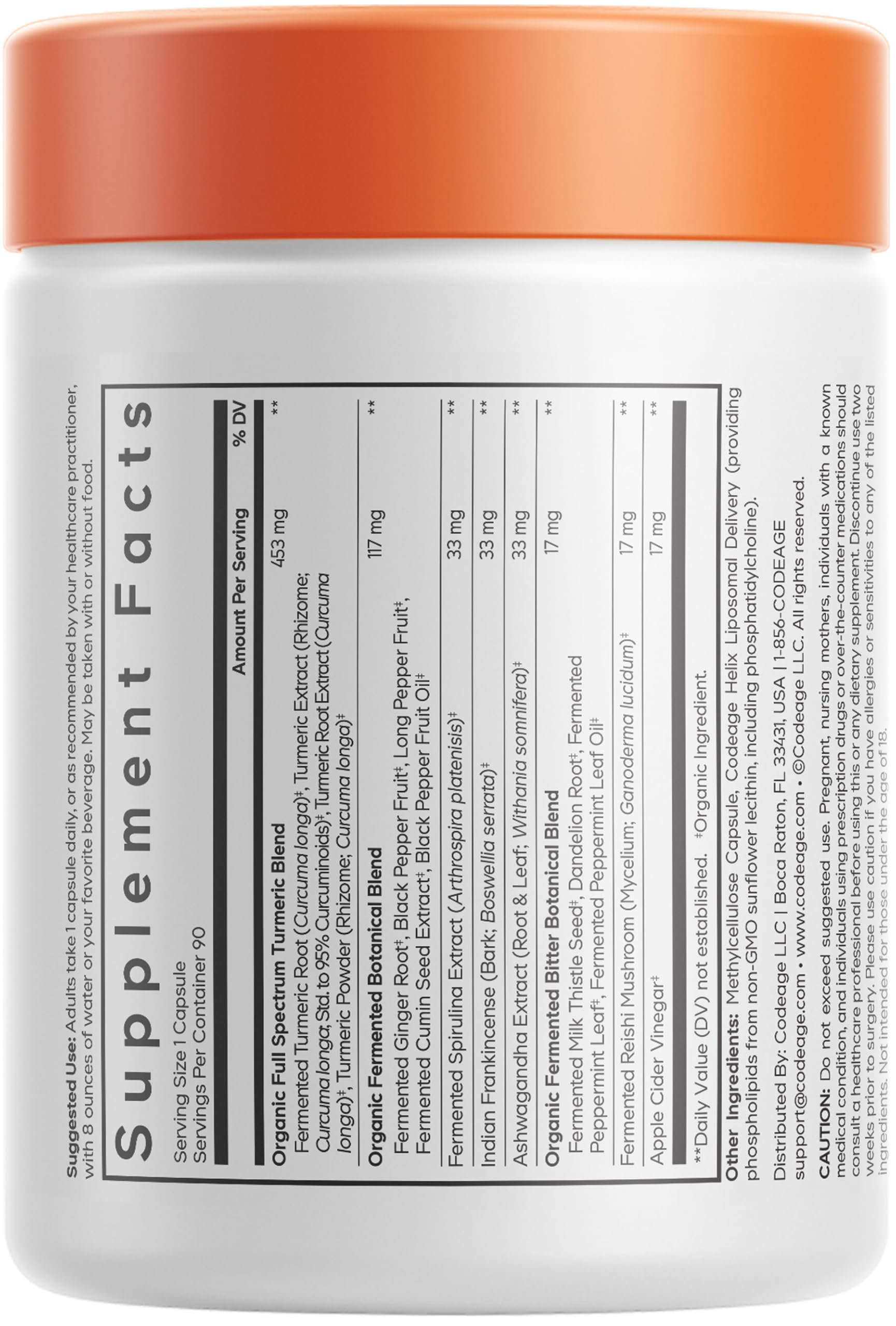 Codeage Liposomal Turmeric Supplement, Ashwagandha, Ginger, 90 Capsules — Amazon image 2