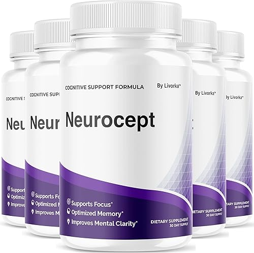 Neurocept - Cápsulas de suplemento cerebral oficial Neuro cept Brain & Memory Focus Support Advanced Formula, Neurocept Pills apoyo diario para la