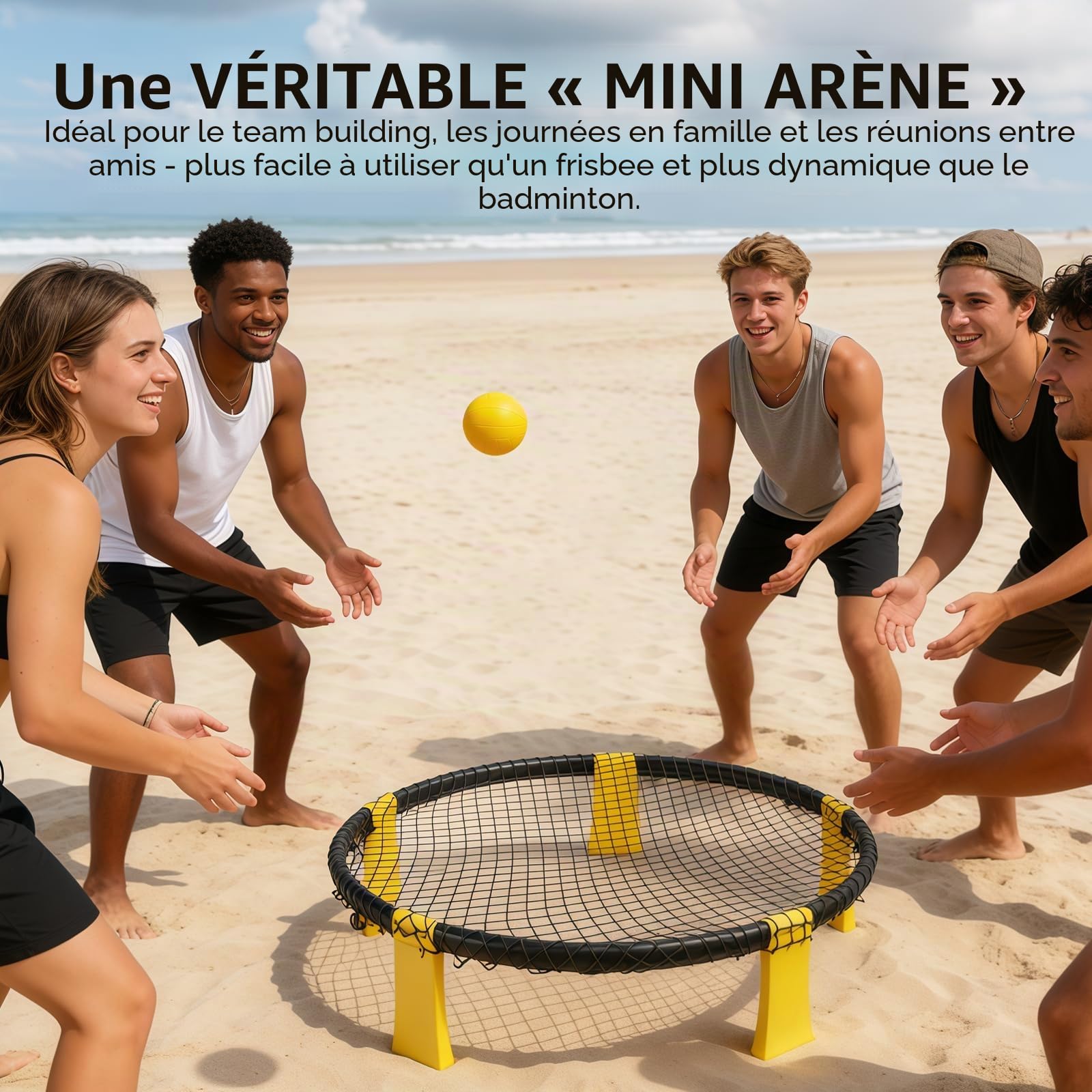 Jeu de Portable en PVC pour Plage,Jardin,Parc ou Pelouse