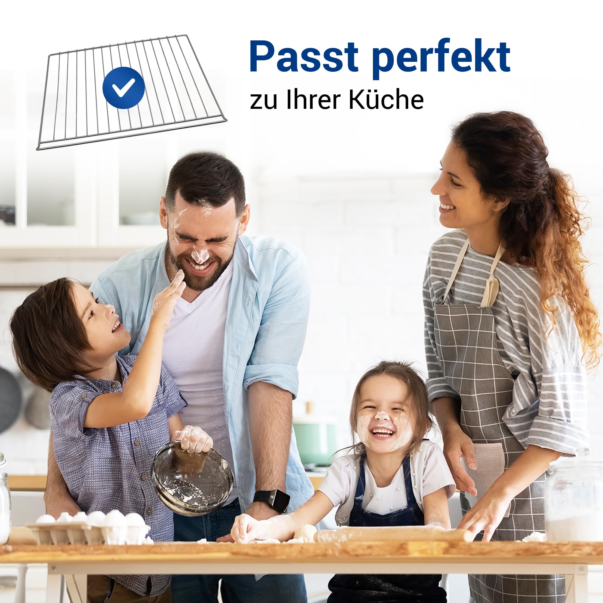 VIOKS Grillrost Backofen Ersatz für AEG Elеctrolux Juno Zanussi 3546220033 | Backofenrost Gitter Ofenrost Grillgitter Backrost Bratrost Ofengitter Gitterrost, ersetzt 354622003/3, 420x350mm, für Herd