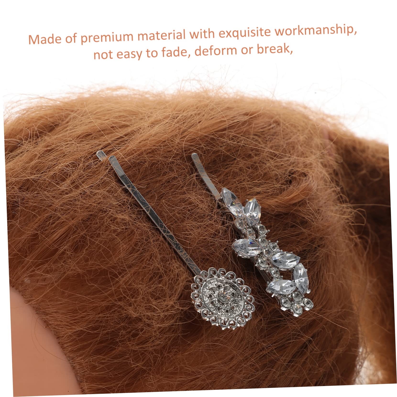 FRCOLOR 40 Piezas De Con Tachuelas Ranura Chaqueta Bobby Pin Tocado Nupcial Novia Accesorio Para El Cabello Accesorio Para El Cabello Para Las Mujeres Clip De Pelo Nupcial Niña