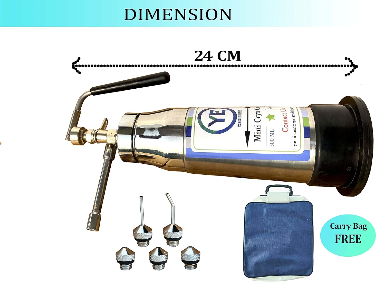 Buy Yashika Enterprises Mini Cryo Gun Liquid Nitrogen Sprayer 300 ML