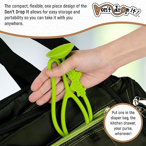 Miniatura 7 de Don't Drop It Correa de silicona con ventosa para evitar que las tazas, botellas, juguetes y más golpeen el suelo. Se fija fácilmente a superficies