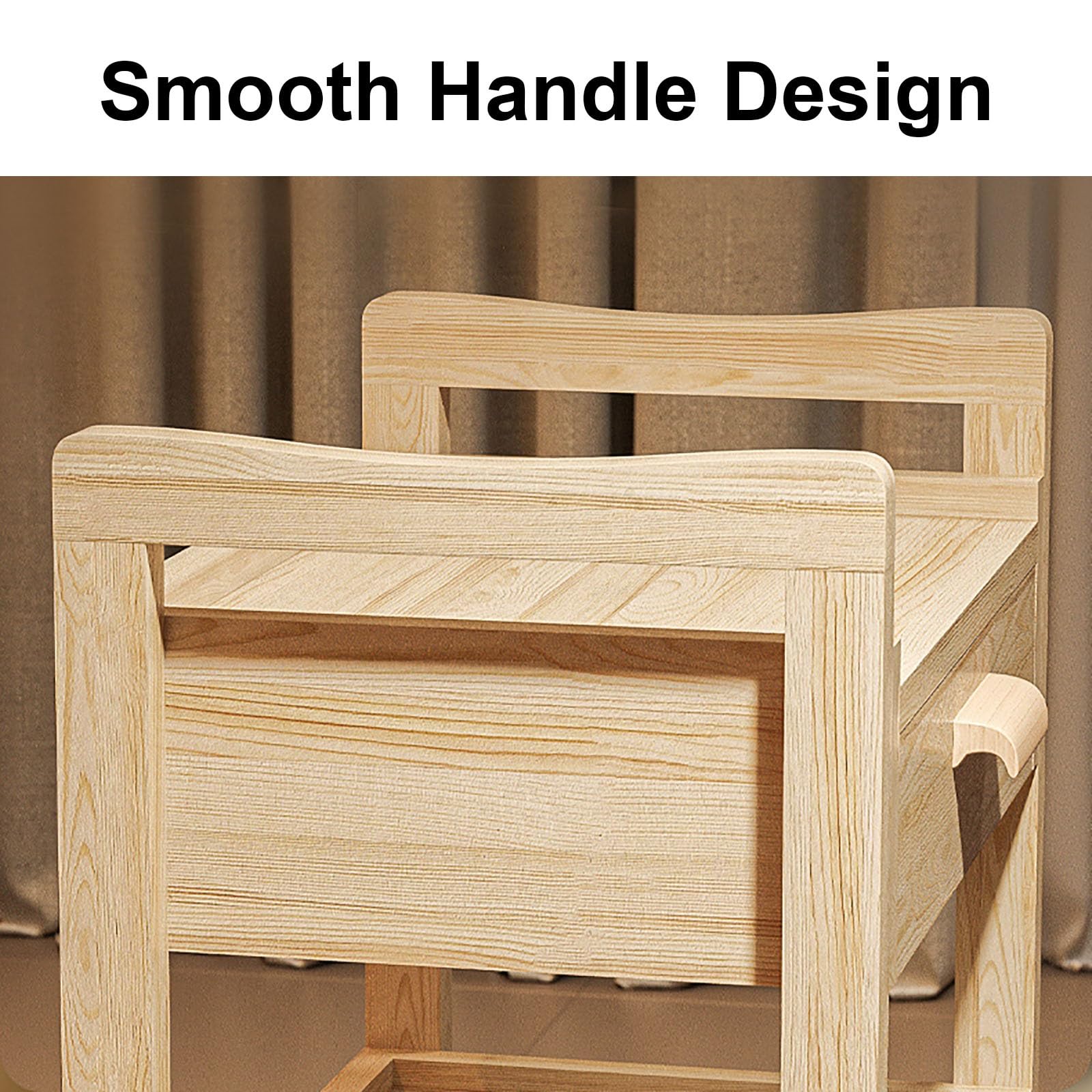 Carrello Portaoggetti in Legno Massello per Salone di Bellezza, con Cassetti, Organizer Multifunzionale per Strumenti da Parrucchiere, Spazio Extra E Design Elegante, Marrone, Rosso