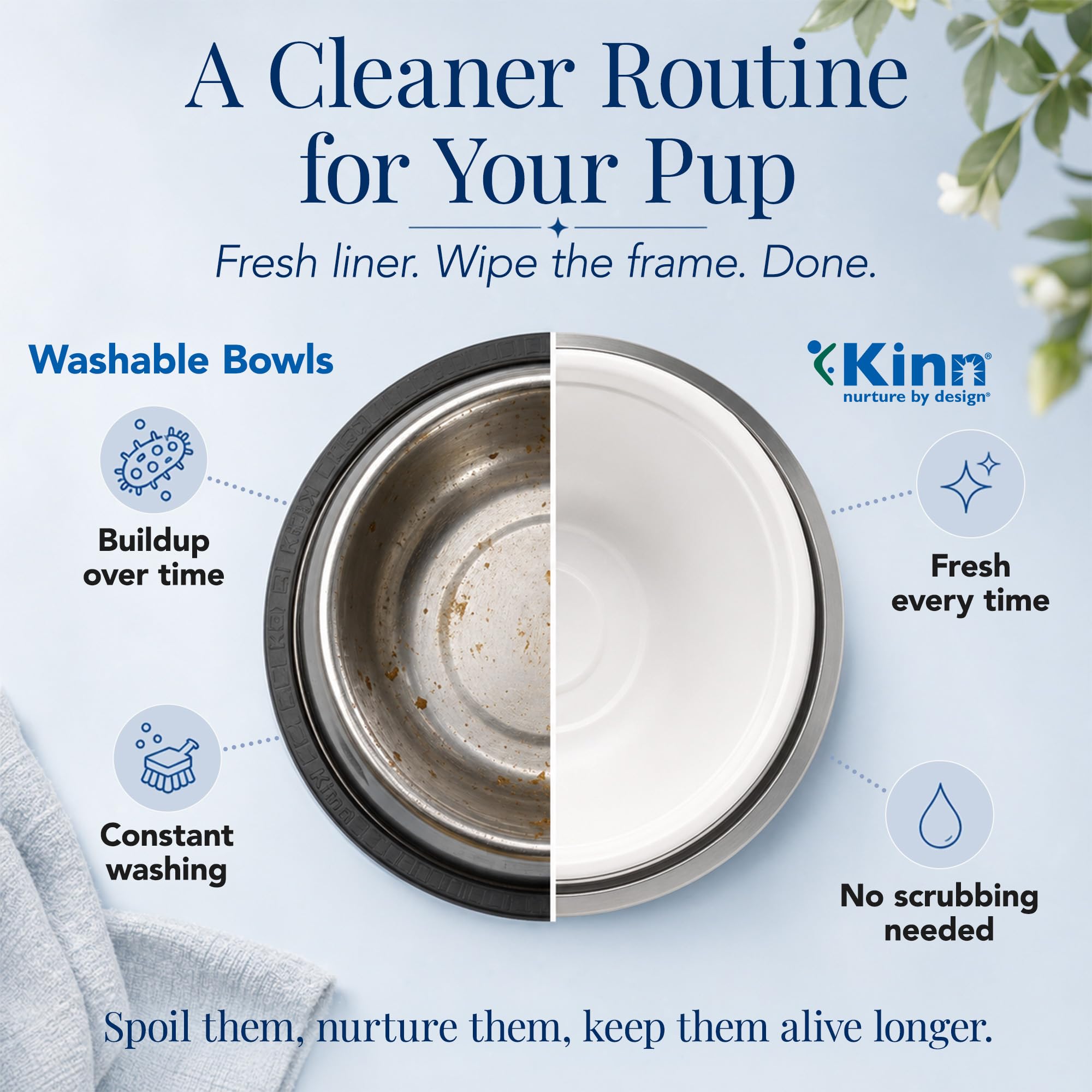 Kinn Kleanbowl Nourish-Pet zapasowe karmy, 227 g, 50 sztuk