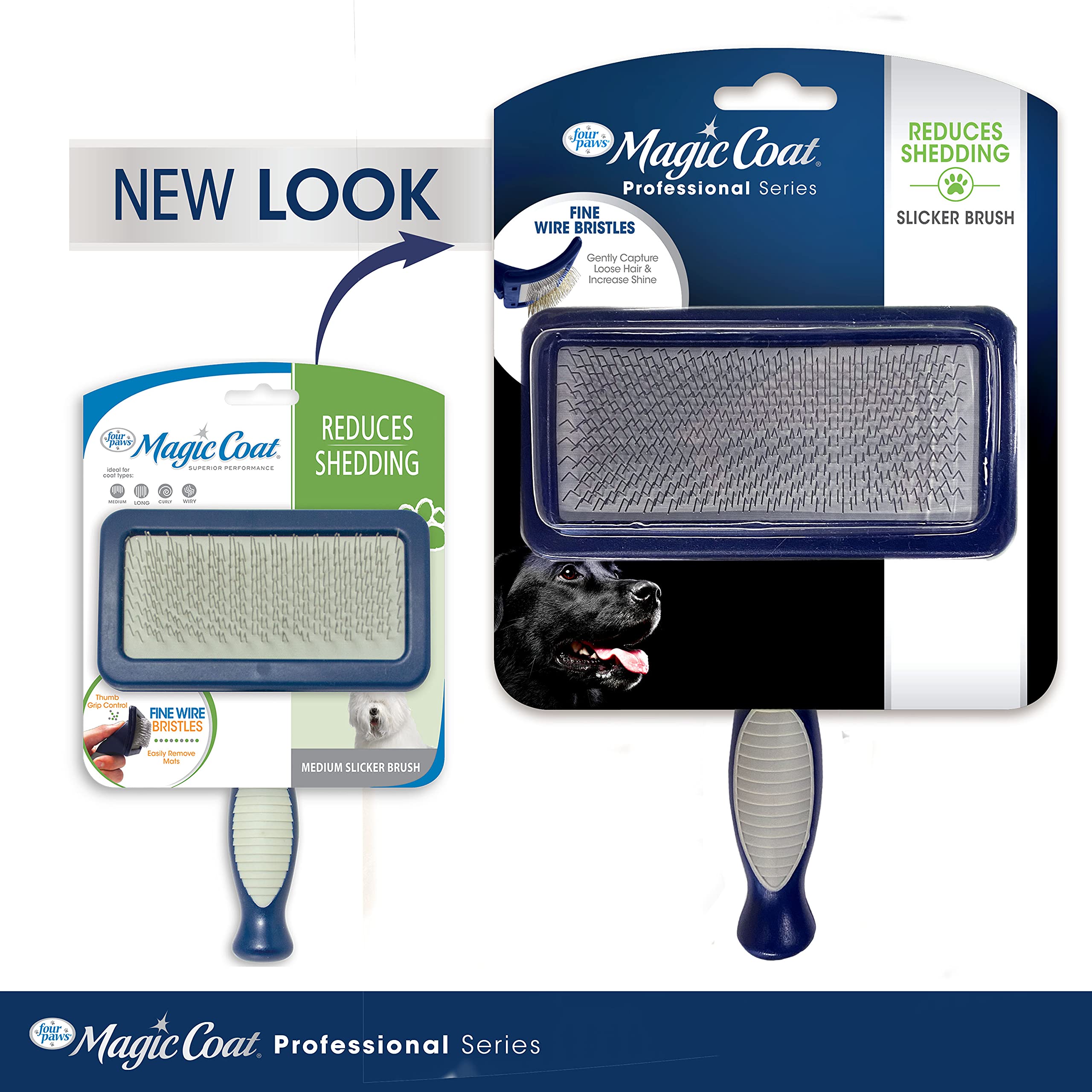 Four Paws Magic Coat - Cepillo Mediano para Perros