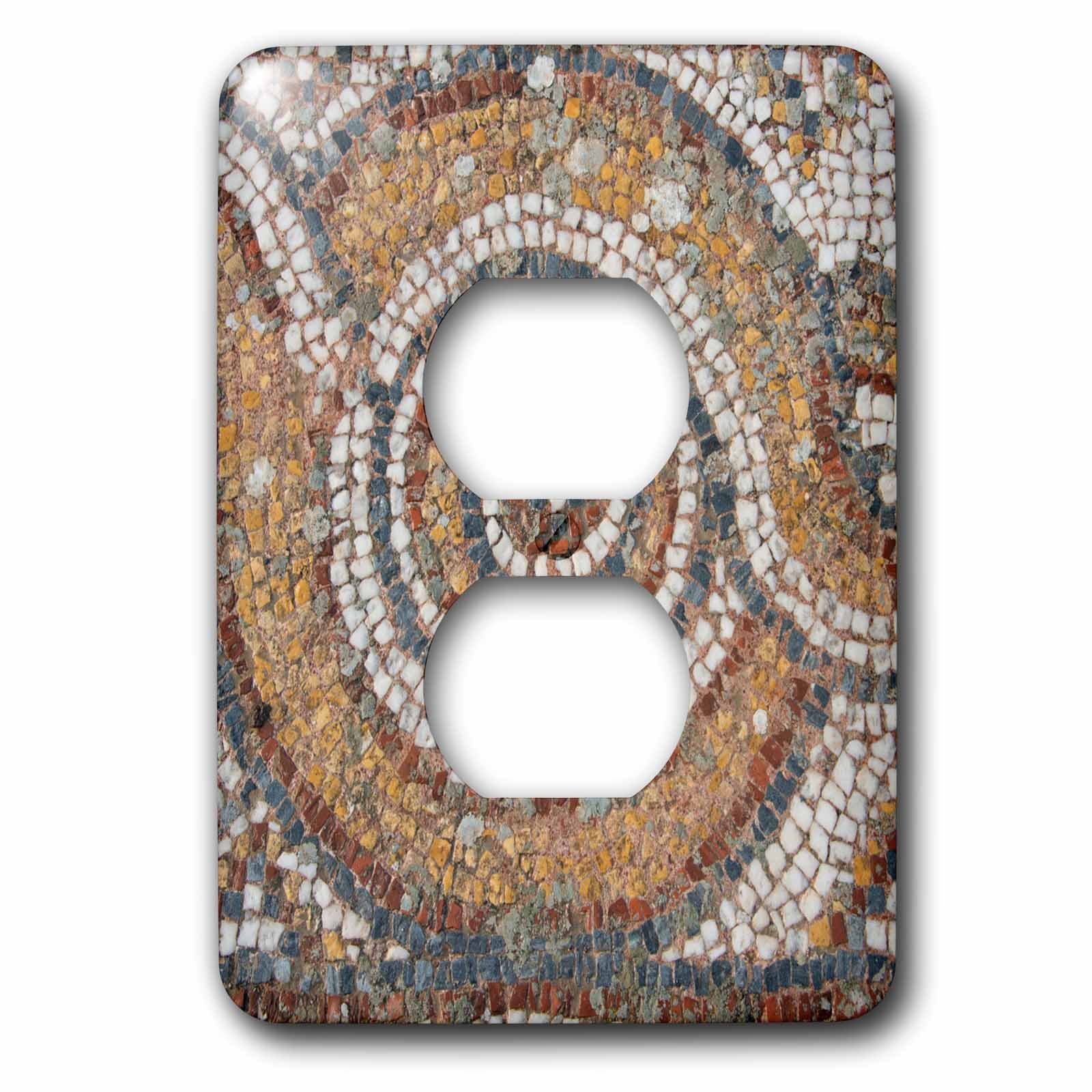 Mosaïque d'Éphèse double plaque de prise murale 2 plots motif Turquie antique