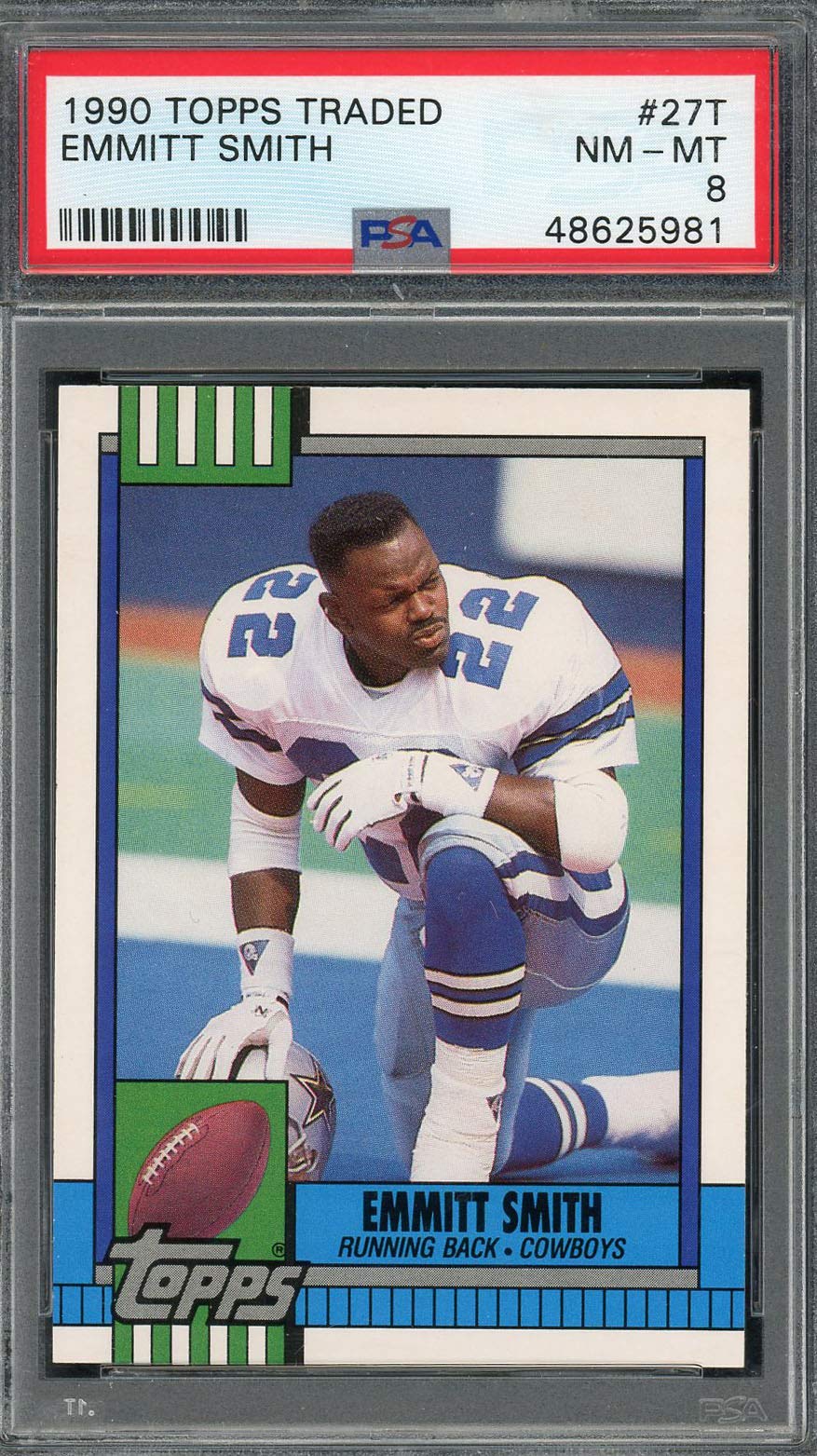 Amazon.com: Emmitt Smith 1990 Topps Traded Football Rookie Card RC