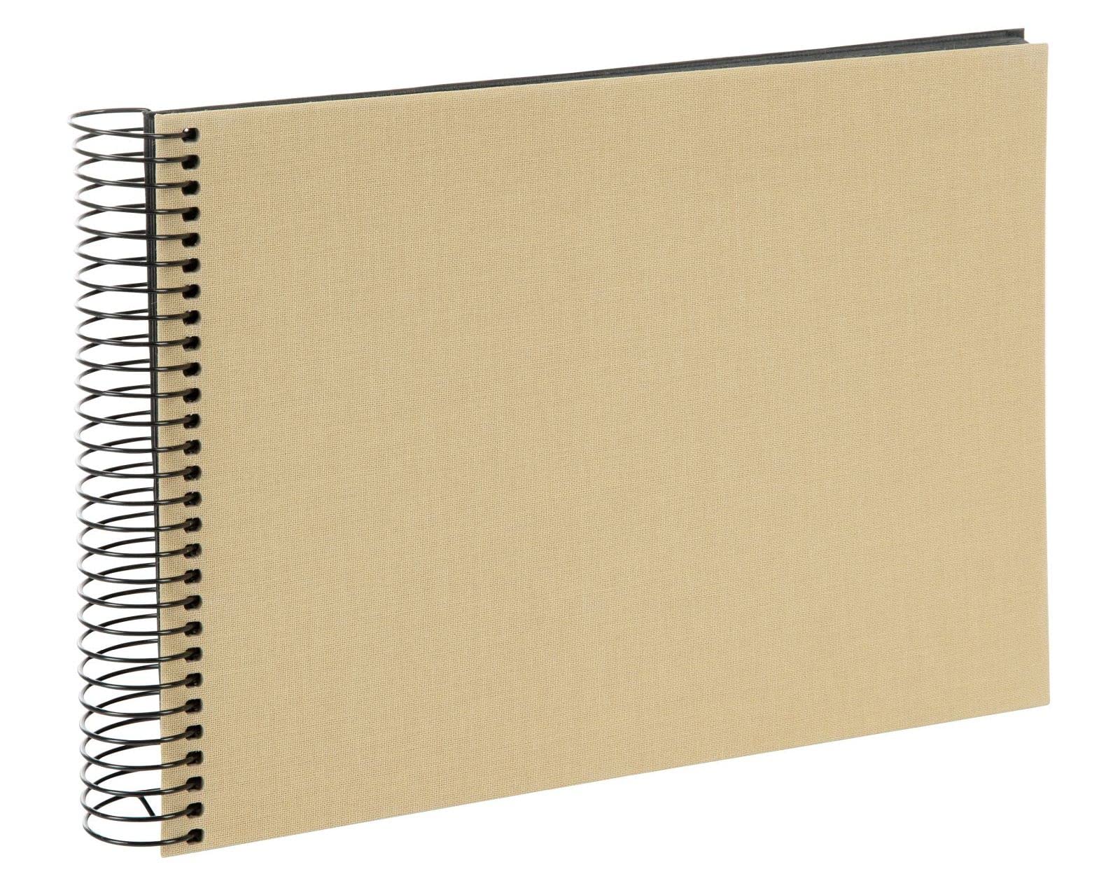 goldbuch Beige Linen Photo Album Black Pages 24 x 17 x 2.8 cm
