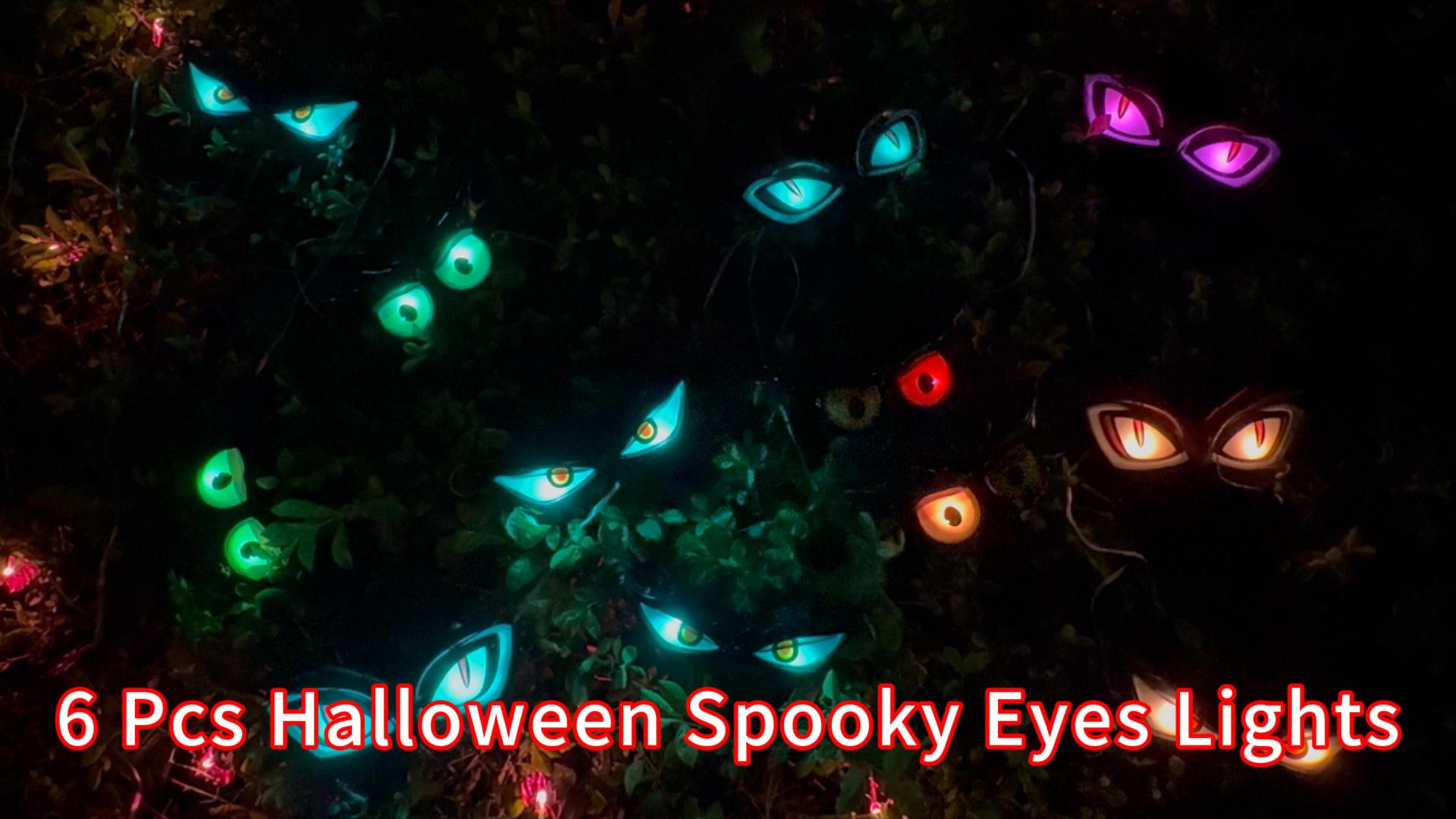 Un éclairage qui fait peur - Idées d'Halloween pour le jardin, les fenêtres et l'entrée