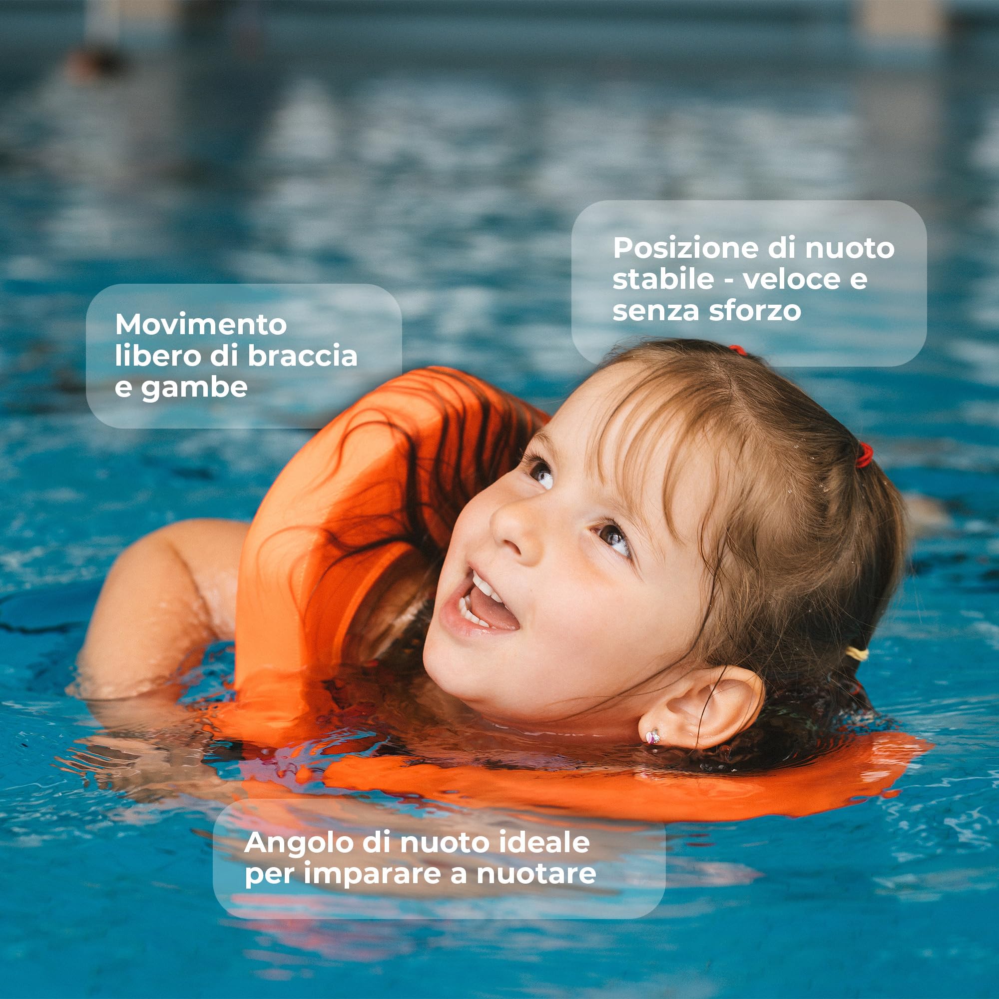 Flipper SwimSafe 1400 - giubbotto di salvataggio per bambini da 11 a 30 kg, con anima in schiuma per un sostegno sicuro quando si impara a nuotare, alle cinghie regolabili
