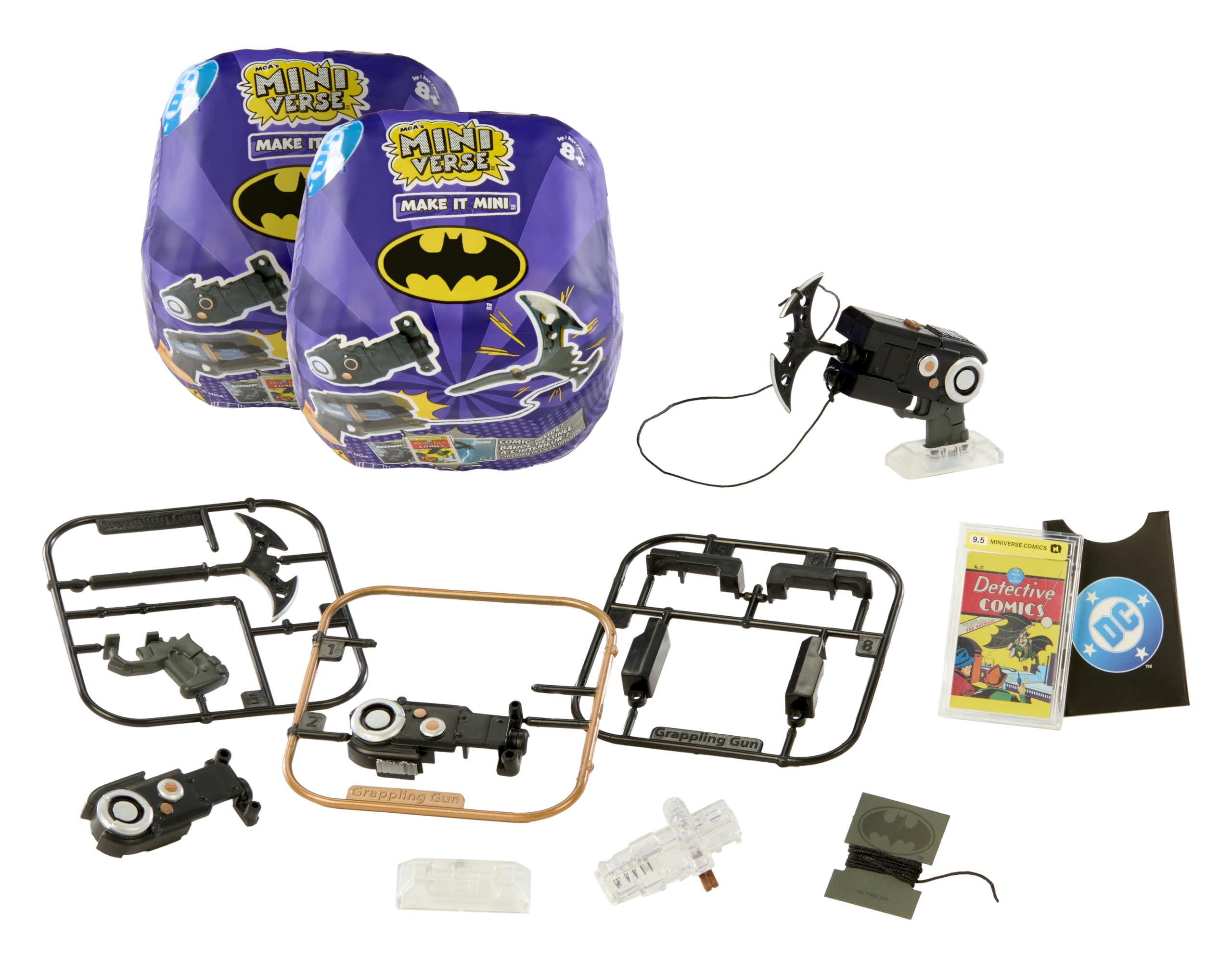 MGA's Miniverse Make It Mini Batman 2 Pack with Mini Comic Book