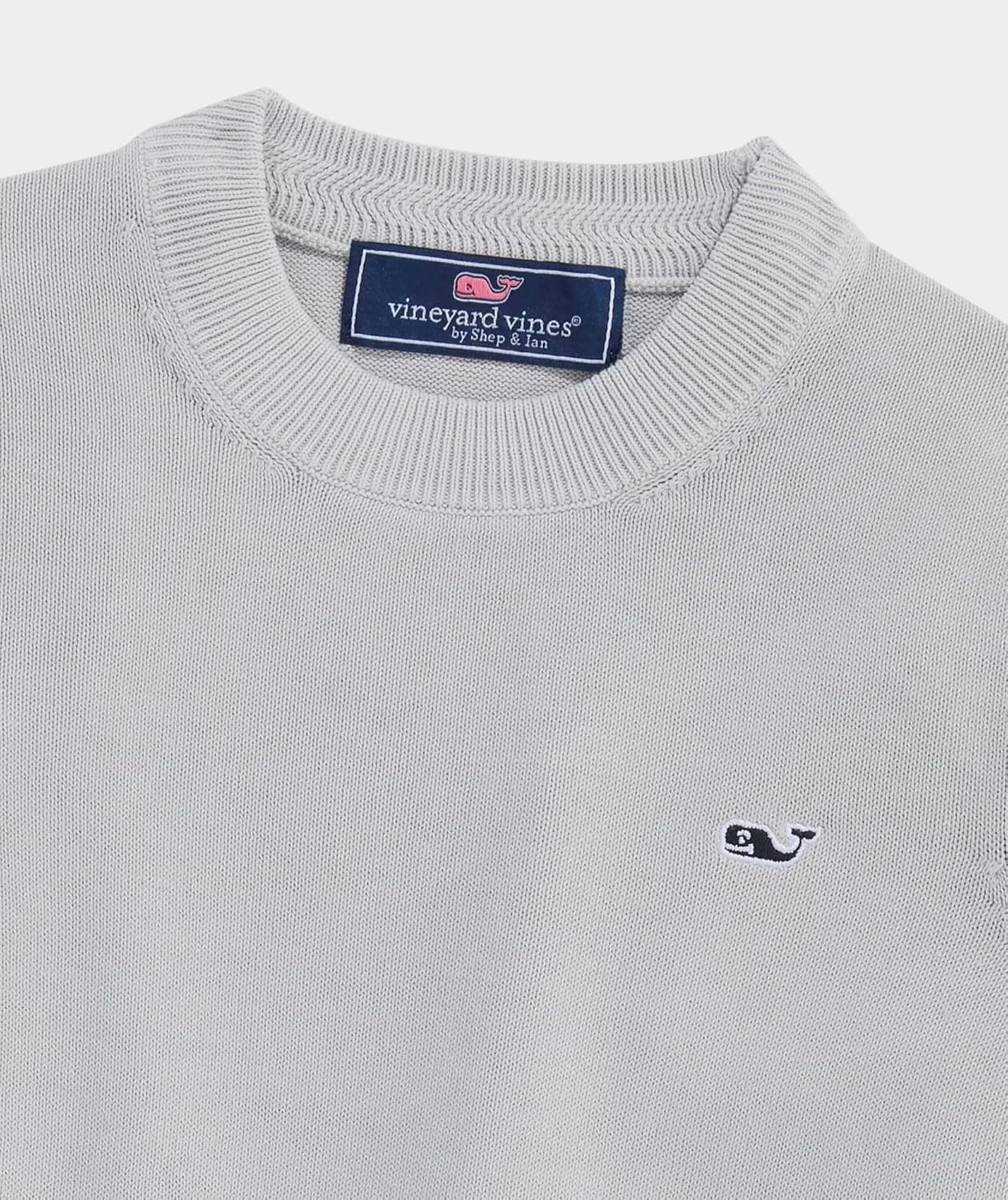 vineyard vines Boys' Cotton Garment Dye Logo Crew Sweater