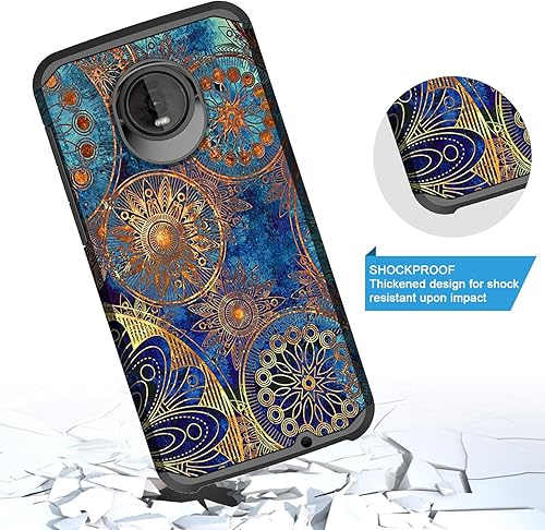 Miniatura 4 de Funda diseñada para Moto Z4, Motorola Moto Z4 Play, delgada y bonita protección contra caídas de doble capa, a prueba de golpes, antideslizante,