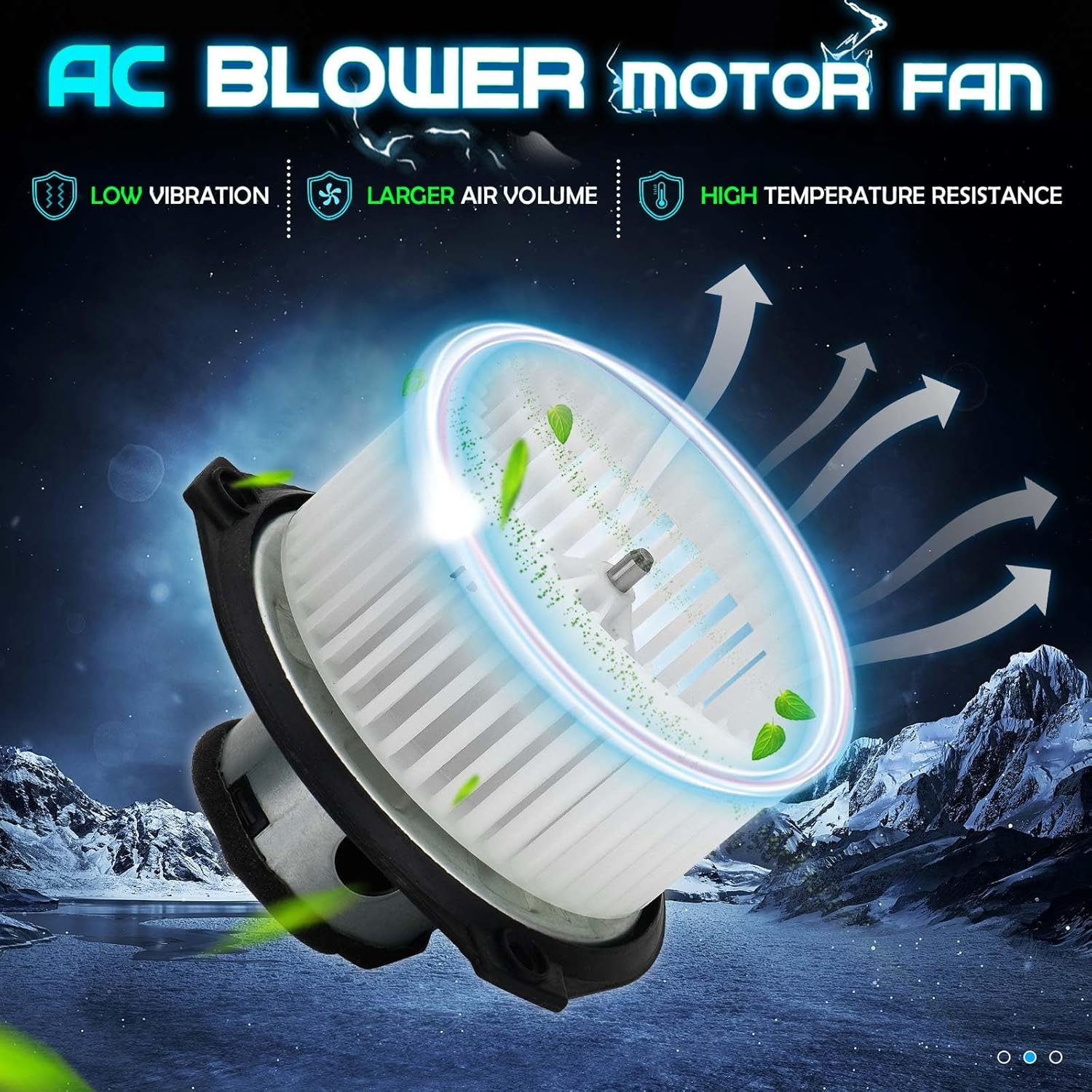 HVAC Blower Motor Assembly for 2001-2004 Buick Century/Regal, 2000-2003 Chevrolet Impala/Monte Carlo, Pontiac Grand Prix, replaces 19179473 700073 615-00593 GM3126104 615-00594 52487083 52487088