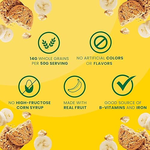 Miniatura 6 de Bizcochos para el desayuno BelVita cocidos al horno pan de plátano caja de 5 recuadros 88 onzas paquete de 6 unidades