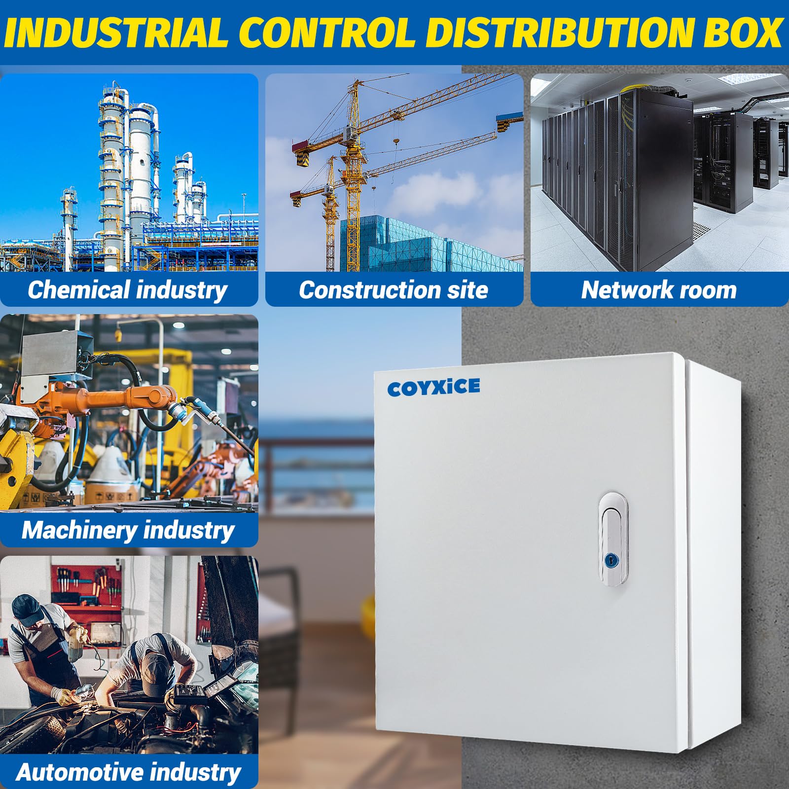 Steel Electrical Junction Box - Waterproof & Secure -6
