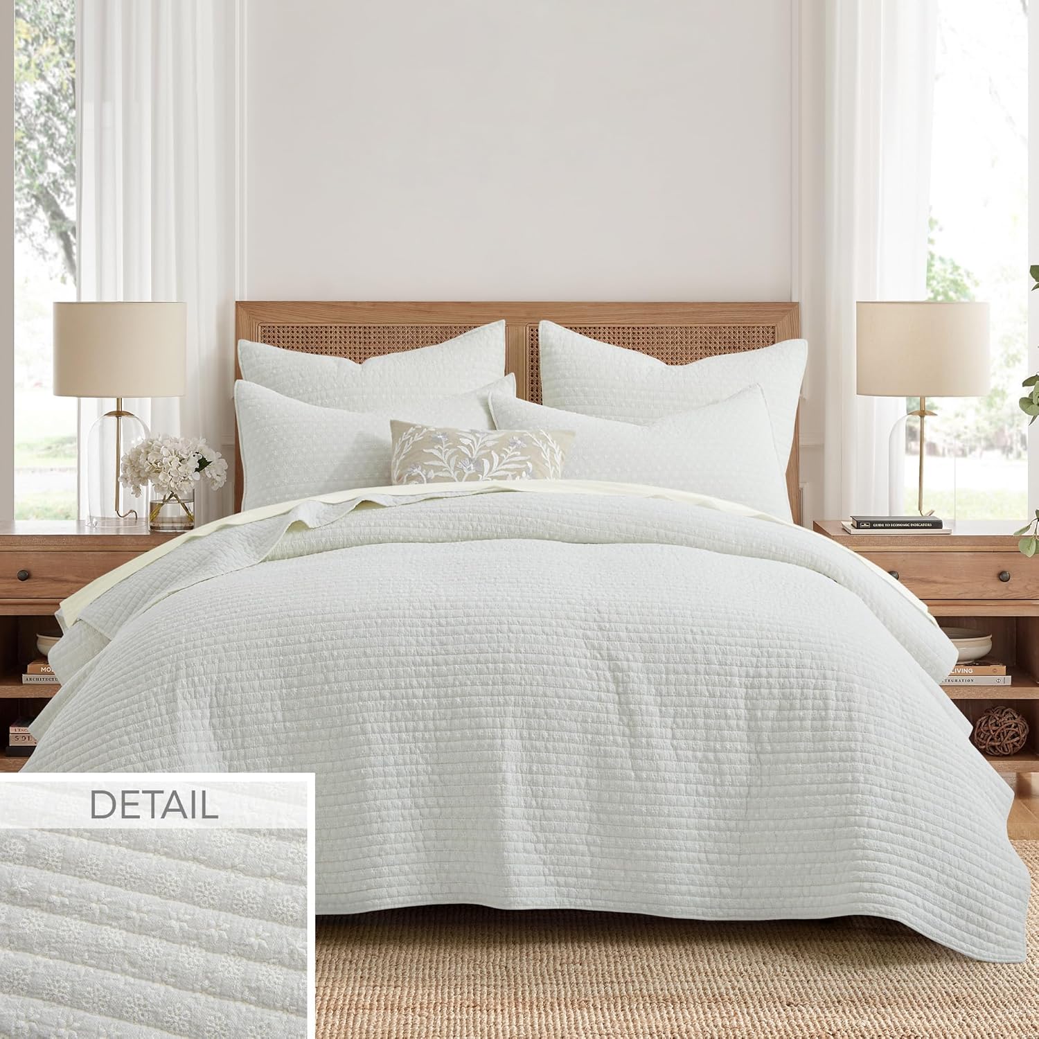 Levtex Home - Eyelet Taupe - Euro Sham Set of 2 - Eyelet - Taupe - (26x26in.), No Insert - Cotton
