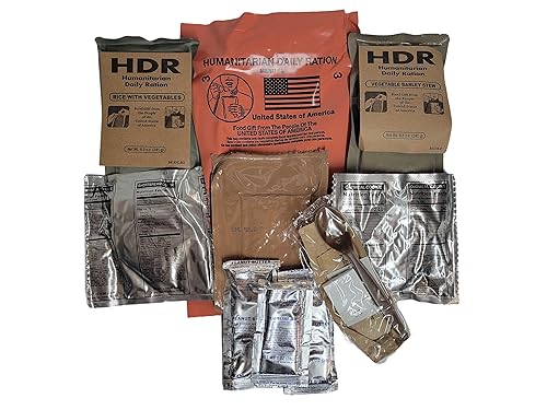 Miniatura 6 de 1 - Ración diaria humanitaria MRE - Menú al azar - Fecha de inspección del 2/2022 o más reciente