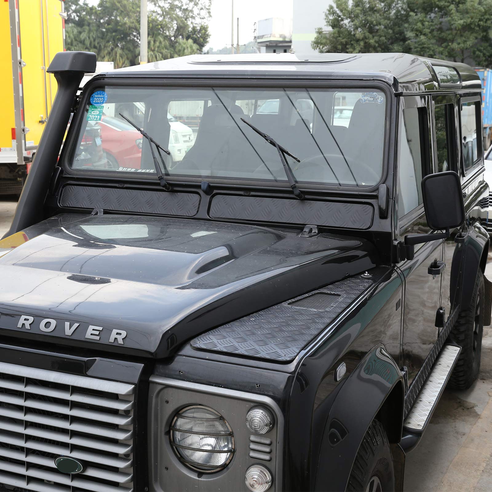 Para LR Defender 110 130 2004-2018, panel de protección exterior de capó delantero de aleación para LR Defender 90, accesorios de automóvil