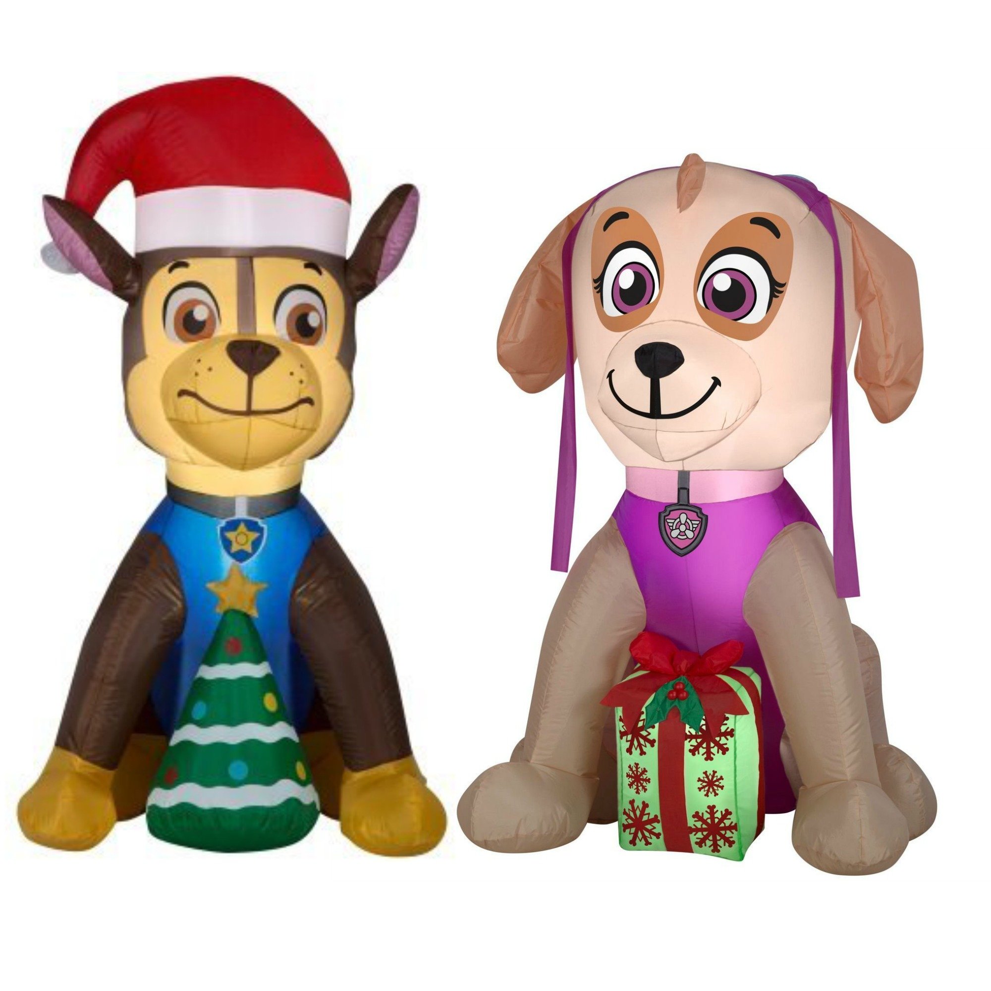Buy Gemmy Airblown Inflatable Paw Patrol Chase w/Christmas Tree 4.5 ft Tall and Paw Patrol Skye