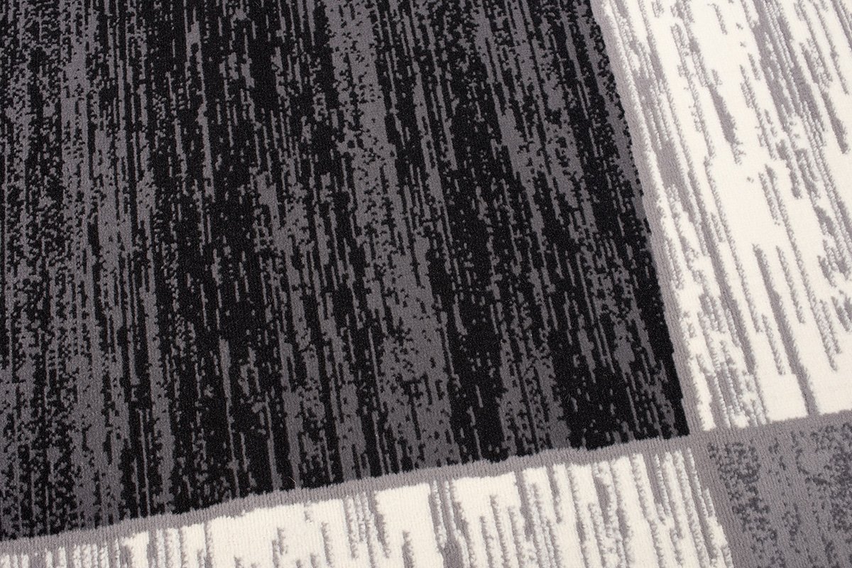 Mazovia Tappeto Salotto Geometrico e Moderne Pelo Corto - Tappeti Soggiorno Turchi Originali - Tappeti Camera da Letto - Tappeti Salotto Grandi Dimensioni - Grigio 120 x 170 cm