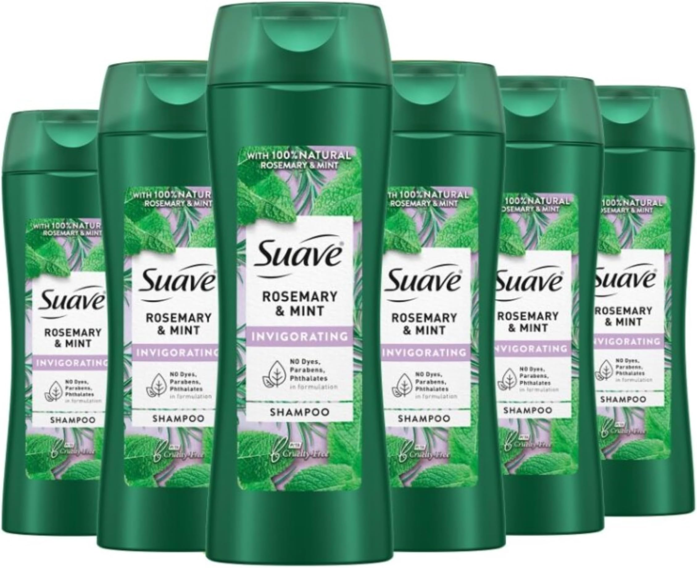 Shampoo To Revitalize Hair Rosemary and Mint Invigorating for Dry Hair,12.6 Fl Oz (Pack of 6)