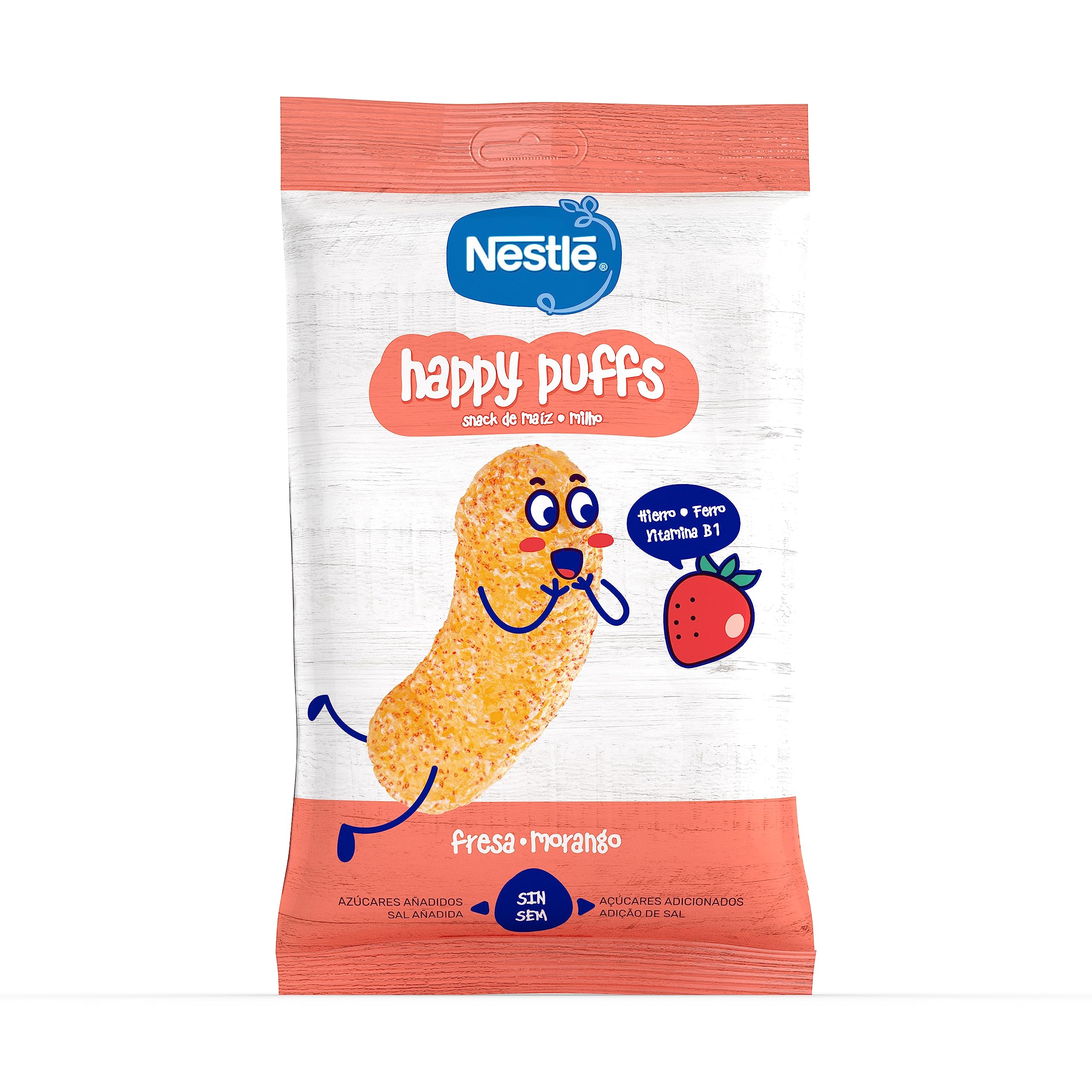 NESTLE Happy Puffs Maíz Fresa 7x28g