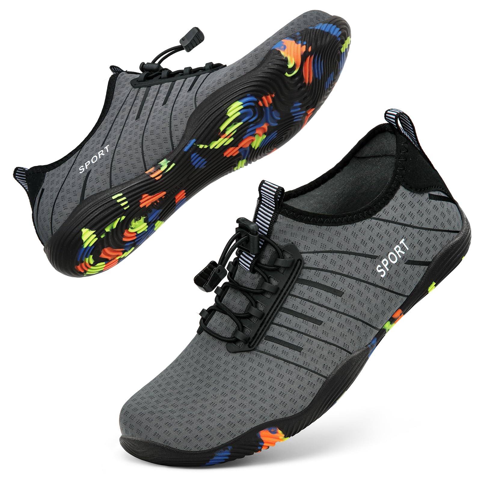 ATHMILE Water Shoes for Men Women River Swim Beach Pool Adult Quick Dry