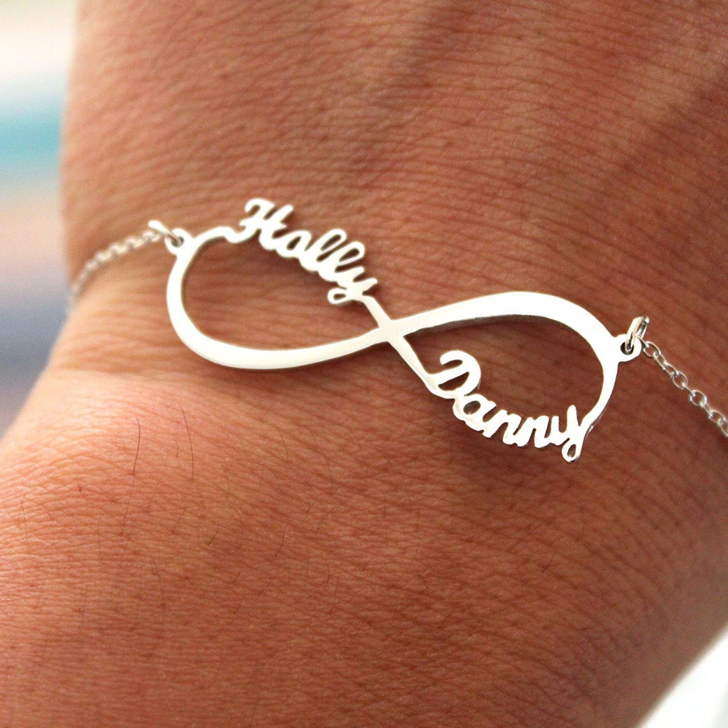 Infinity Name Bracelet, Infinity Symbol Name Bracelet, Custom Name Bracelet, Best Friend Gift, Keepsake Jewelry, Name Engraved Bracelet, Gift for Her