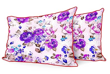 DreamVio Jute Fabric Printed Decorative Pillow/Throw/Cushion Covers for Living Room, Bed Room, Sofa,Chairs,Pillow Cases, Pillow Covers Set of 2, Size 12x18 Inches Style167