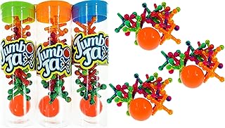JA-RU Big Jacks Toy Set (3 Packs) Kids Big Jax Classic Games Table Board Games with Bouncy Ball. Great Party Favors or Pinata Filler in Bulk, Stocking Stuffers Toy. 6569-3p