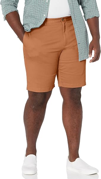 Flat-Front Stretch Chino Short 