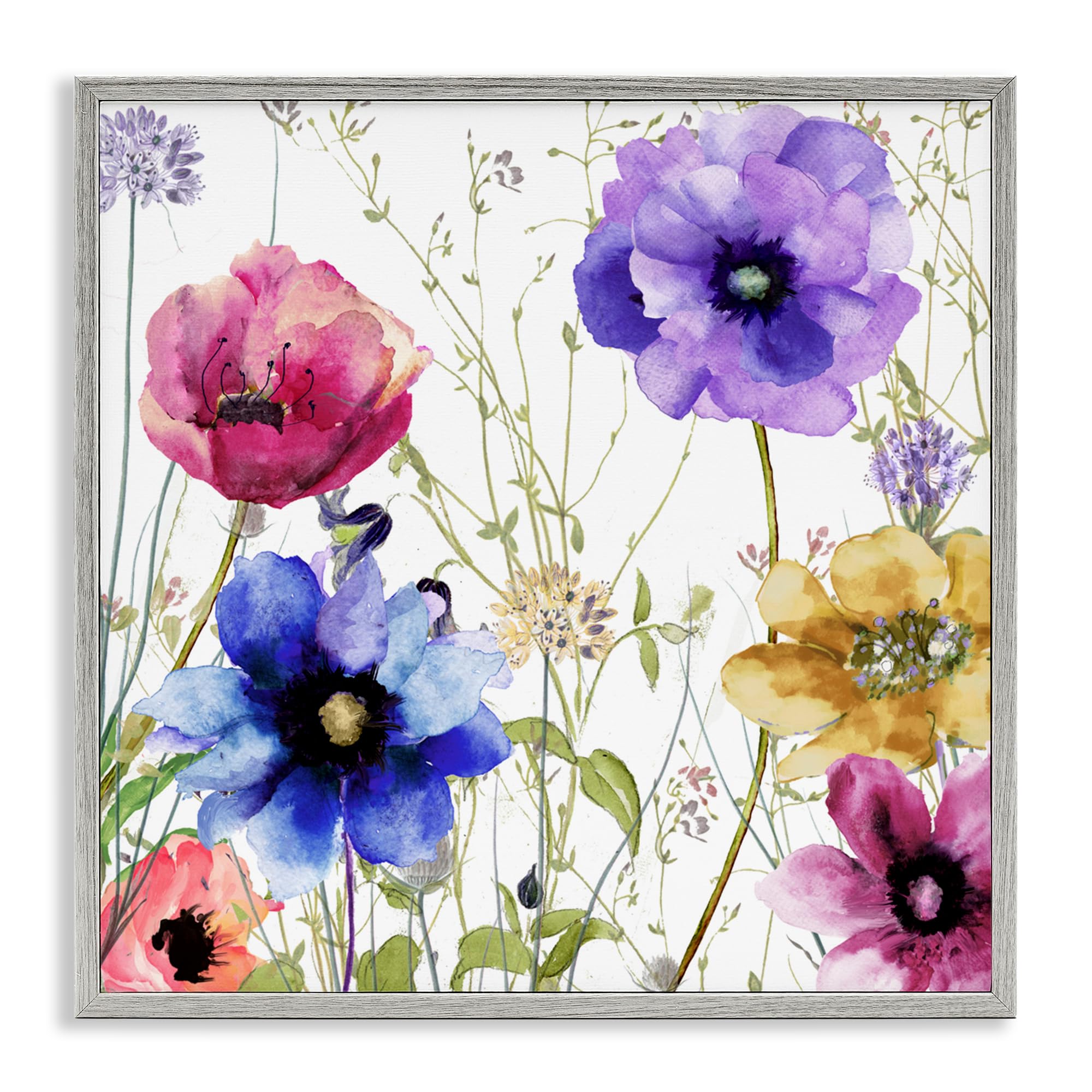 Affiche fleurs de jardin moderne Stupell Industries pour une atmosphère sereine