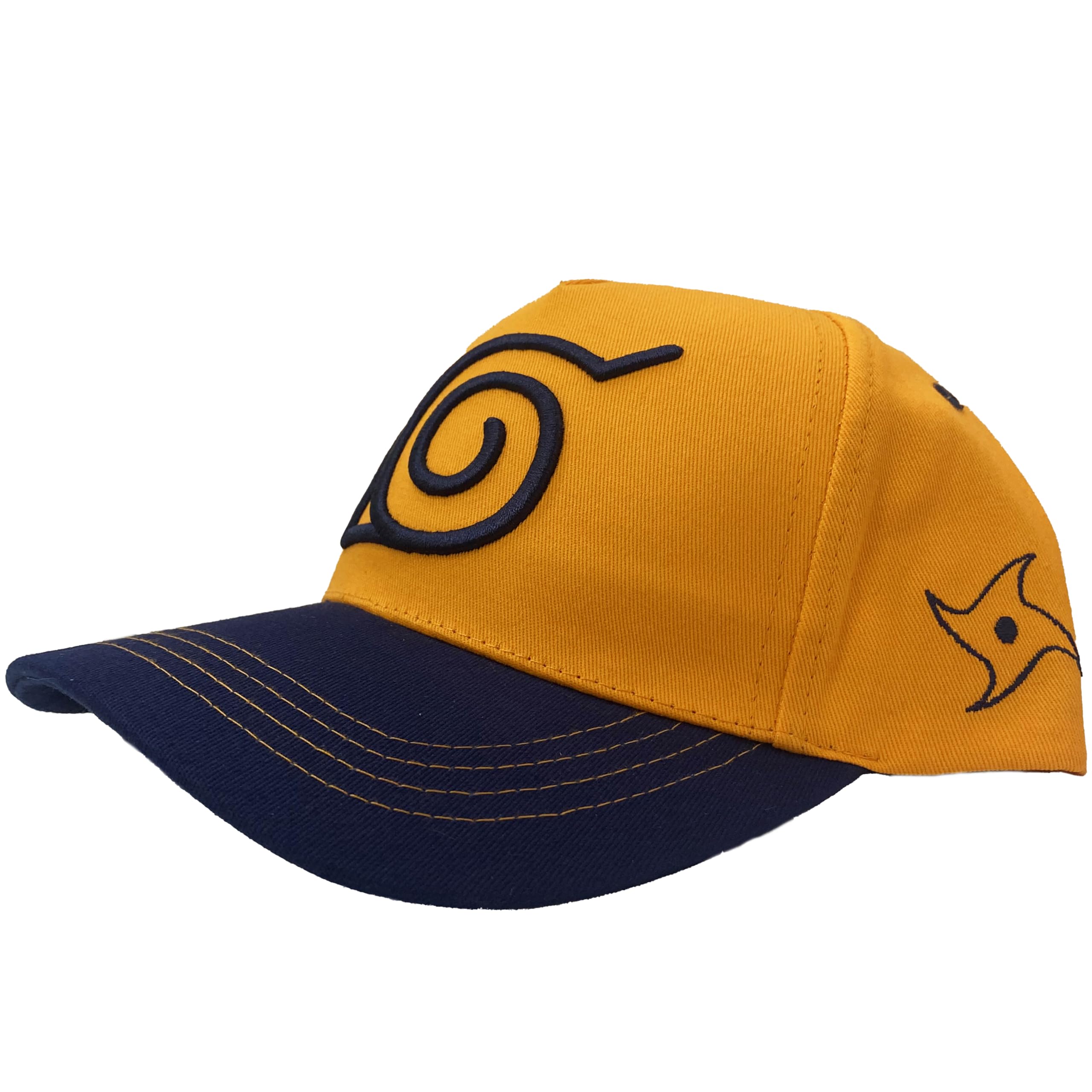 Naruto Uzumaki | Artículo Licenciado Oficial | Gorras de Hombre | Azul-Naranja | Talla única | Unisex