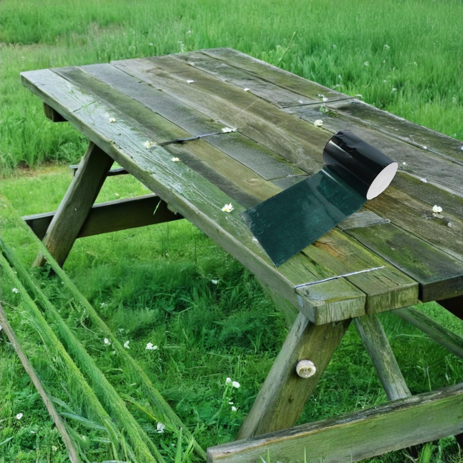 Ciieeo Nastro Adesivo per Prato Sintetico Non Tessuto 15cm X 10m Resistente alle Intemperie Design Invisibile per Giardino e Cortile