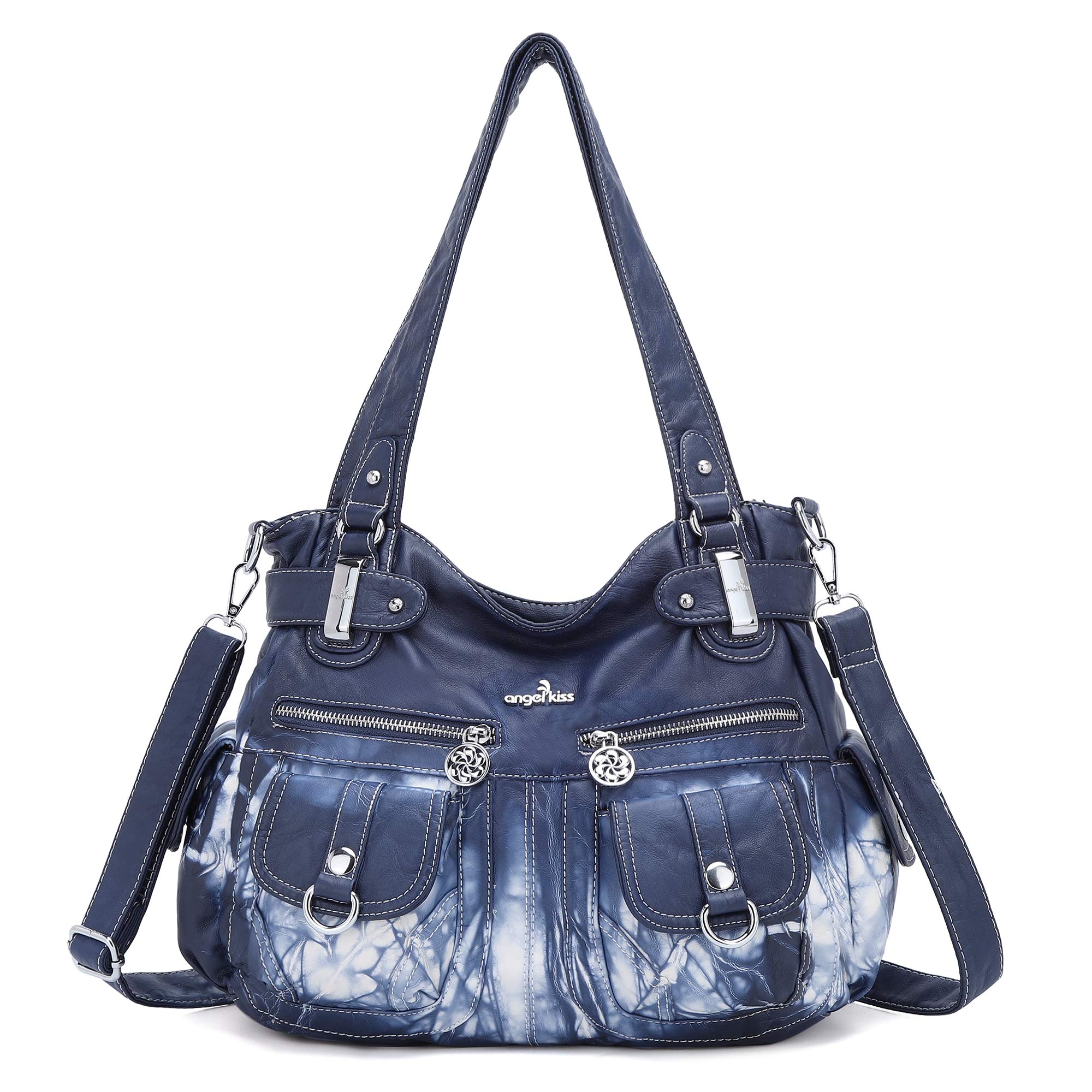 Schouder heup crossbodytas New Orleans groen met twee schouderbanden