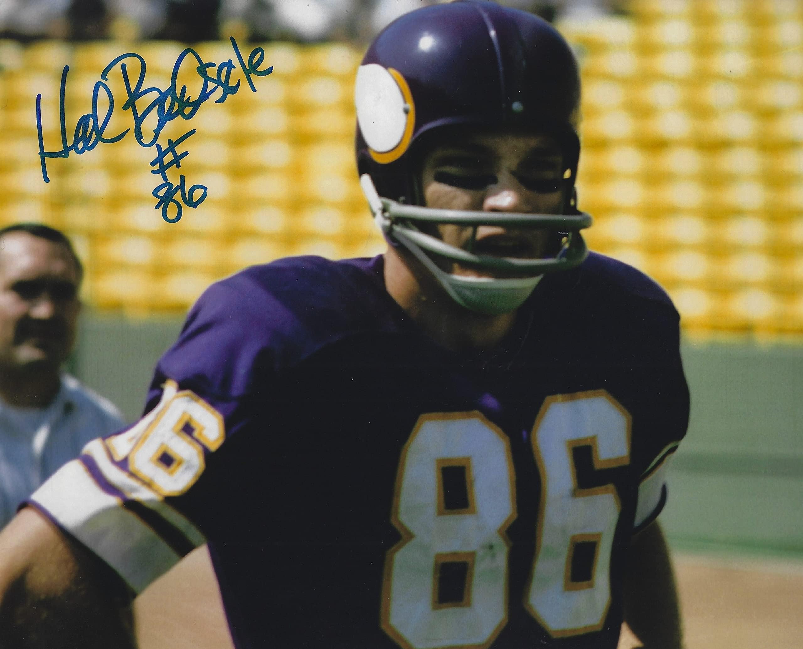 Autographed Hal Bedsole 8x10 Minnesota Vikings Photo