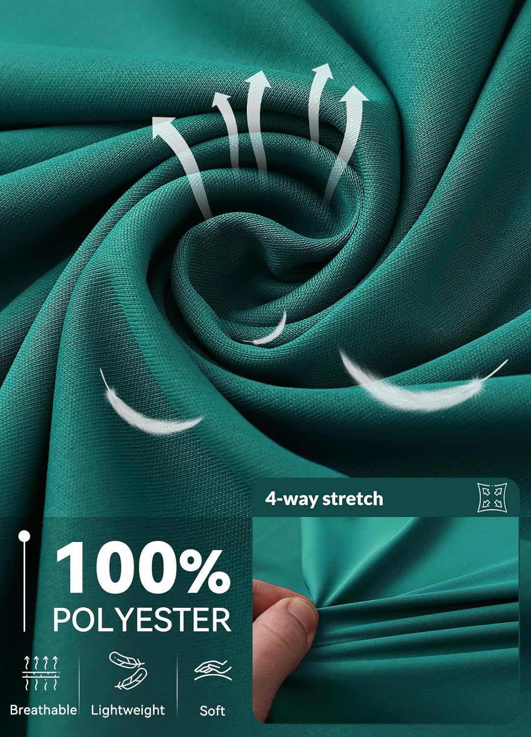 baleaf Women's UPF 50+ Sun Shirts Flowy Swing Tunic Tops Long Sleeve UV Protection Hiking Outdoor Workout S-3XL Plus Size - Image 5